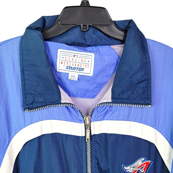 Starter Anaheim Angels MLB Lightweight Windbreaker Jacket Full Zip Coat 2XL - Picture 3 of 15